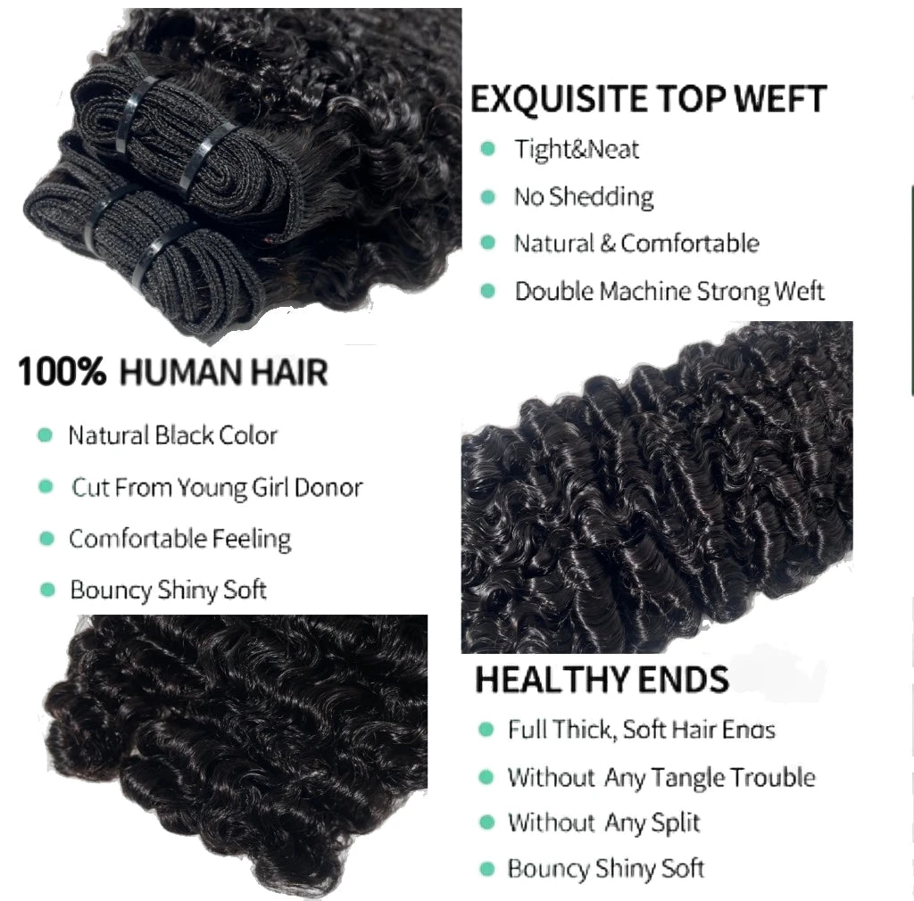 Bold Curly Human Hair Bundles